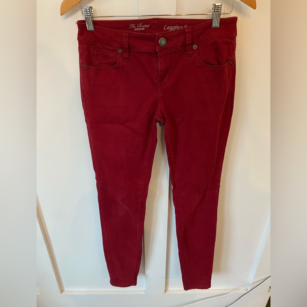 The Limited red skinny jeans (size 4)